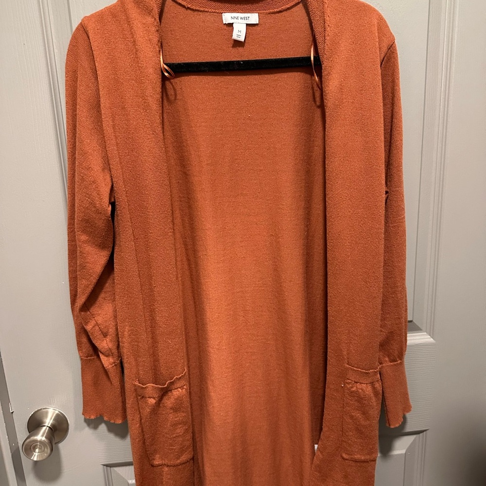 Nine West Rust Cardigan